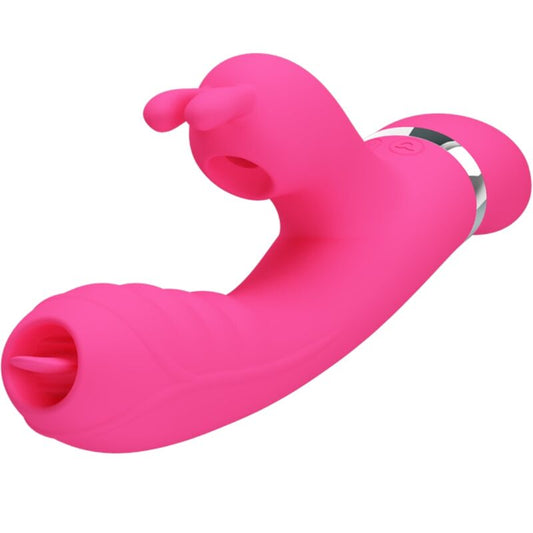 PRETTYLOVE Phoenix Vibrador Rabbit Multifunción Rosa