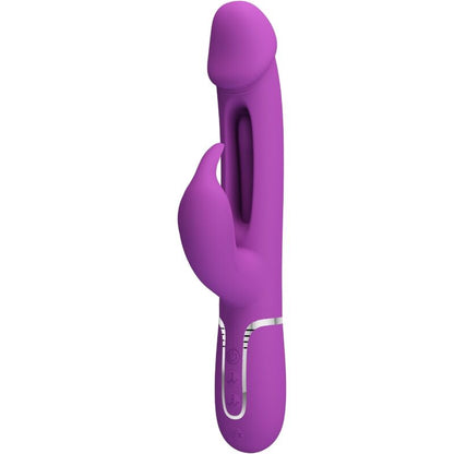 PRETTY LOVE Kampas Vibrador Rabbit Multifunción 3 en 1 Morado