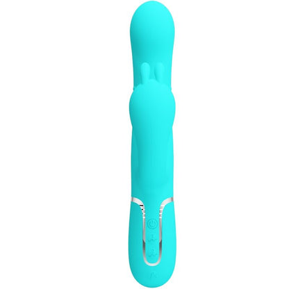 PRETTYLOVE Cammy Triple Vibrador Rabbit Multifunción 4 en 1 Azul