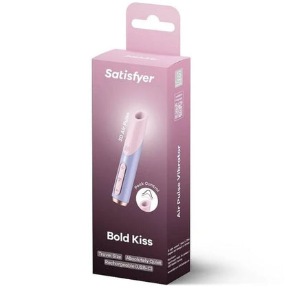 SATISFYER Bold Kiss – Estimulador de Clítoris por Ondas, Rosa/Violeta