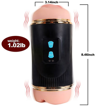 SHEQU Kay Masturbador Doble con Vibración Dual Boca y Vagina