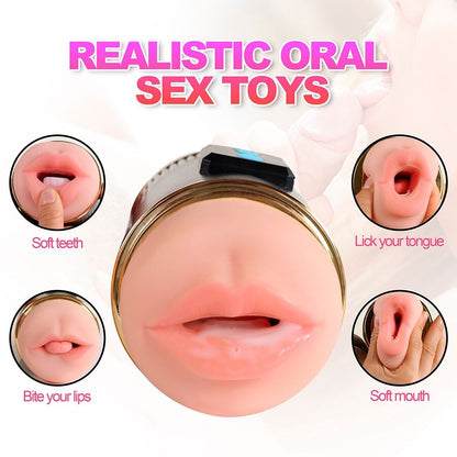 SHEQU Kay Masturbador Doble con Vibración Dual Boca y Vagina