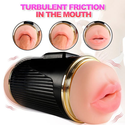 SHEQU Kay Masturbador Doble con Vibración Dual Boca y Vagina