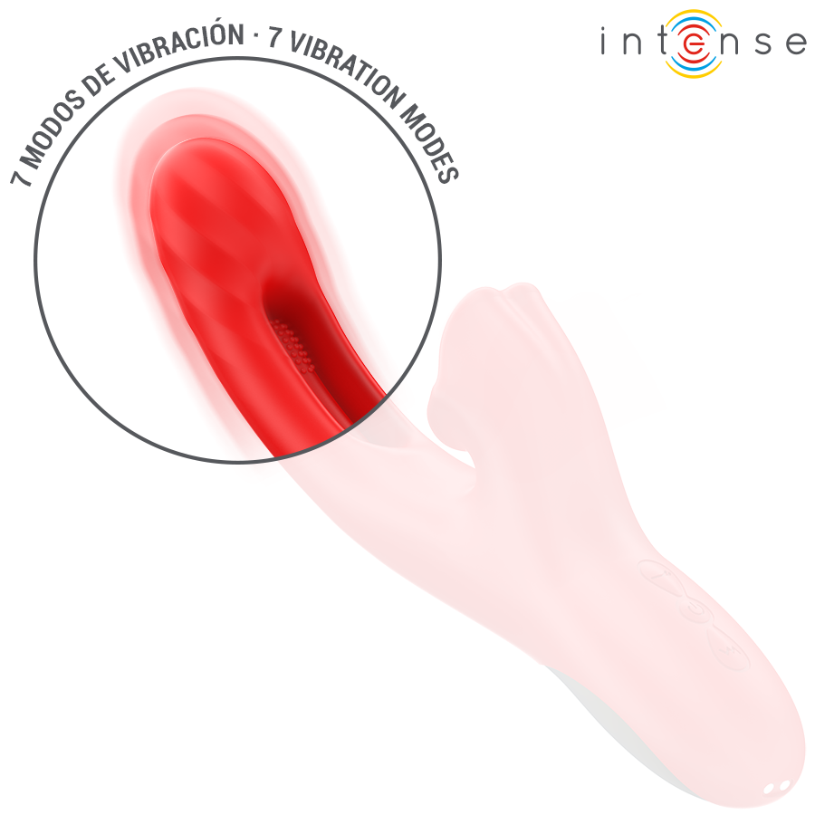 INTENSE Jessica Vibrador Multifunción para Estimulación de Clítoris 24,8 cm (Rojo)