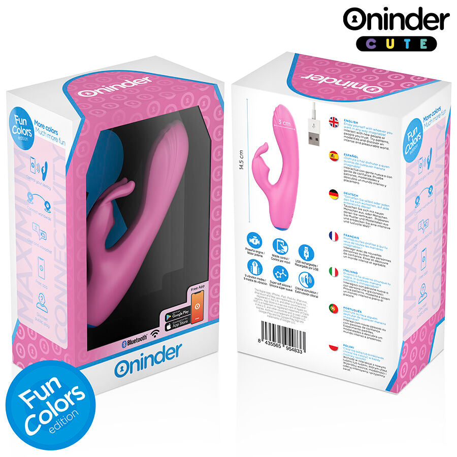 ONINDER CUTE Love Bunny Estimulador Punto G y Clítoris con Control por App