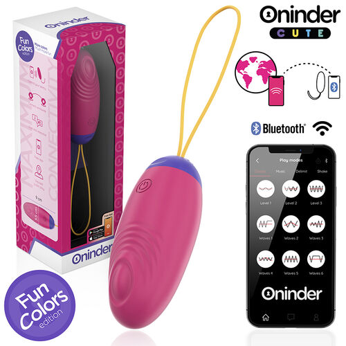 ONINDER CUTE Love Pleasure Huevo Vibro-Wave Tapping Silicona con App