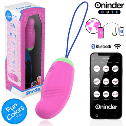 ONINDER CUTE Love Pleasure Huevo Vibro-Rotador 360 Silicona con App