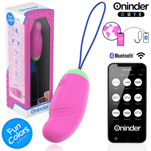 ONINDER CUTE Love Pleasure Huevo Vibro-Rotador 360 Silicona con App