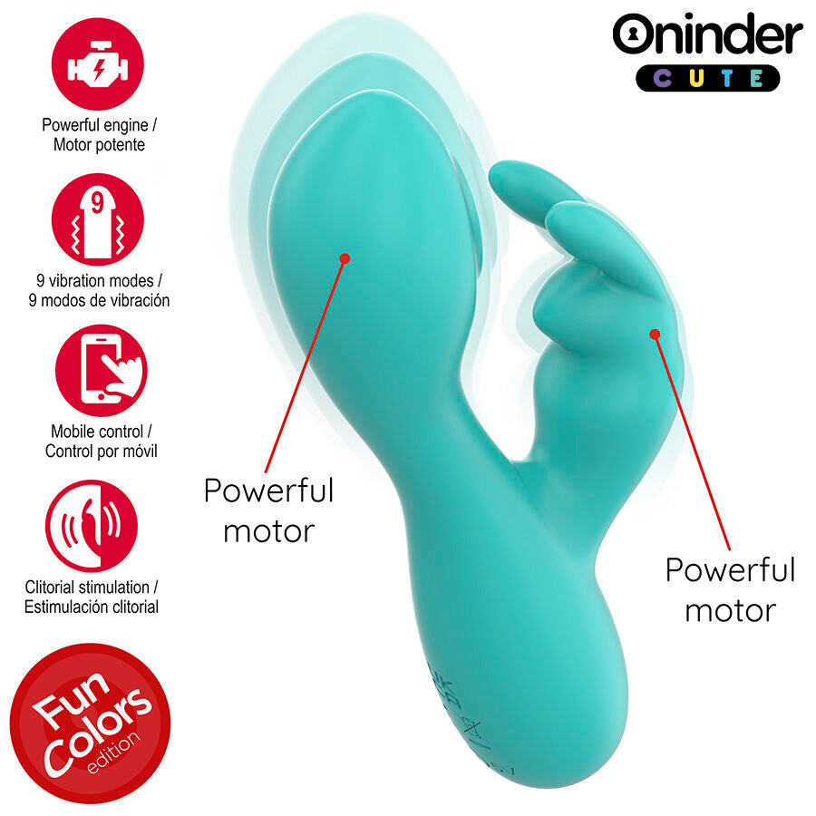 ONINDER CUTE Love Bunny Vibrador Punto G & Clítoris | Control por App Gratis