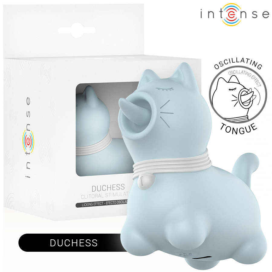 INTENSE Duchess estimulador con lengua rotativa 360º azul
