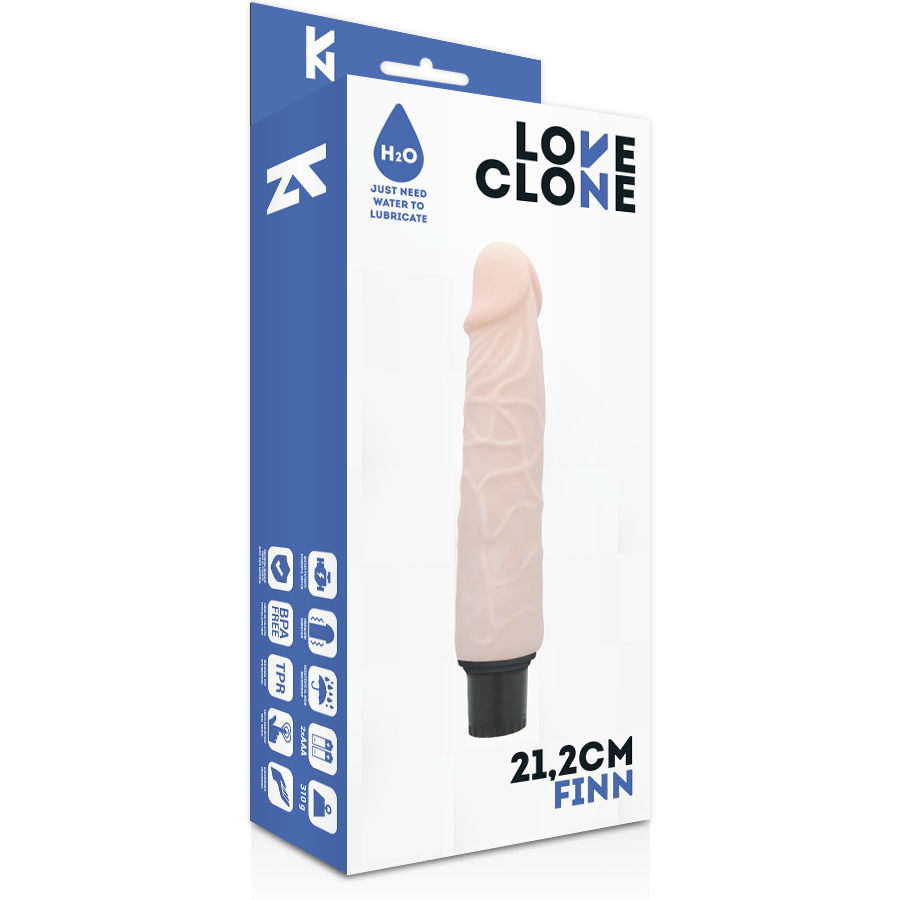 LOVECLONE Finn Vibrador Realístico Self Lubrication 21,2 cm y 3,8 cm diámetro