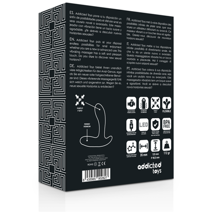 ADDICTED TOYS Anal Massager Black Vibration