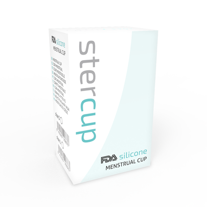 STERCUP Copa Menstrual FDA Silicona Rosa Talla L