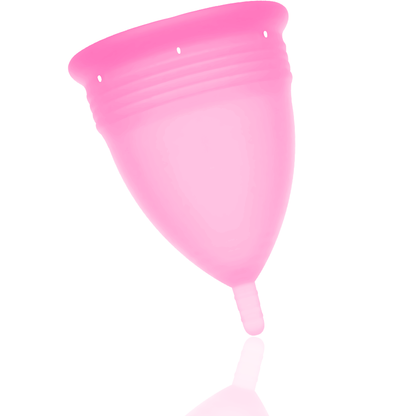 STERCUP Copa Menstrual FDA Silicona Rosa Talla L