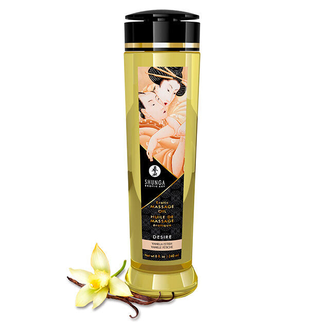 Shunga Aceite de Masaje Erótico Deseo Vainilla 240 ml