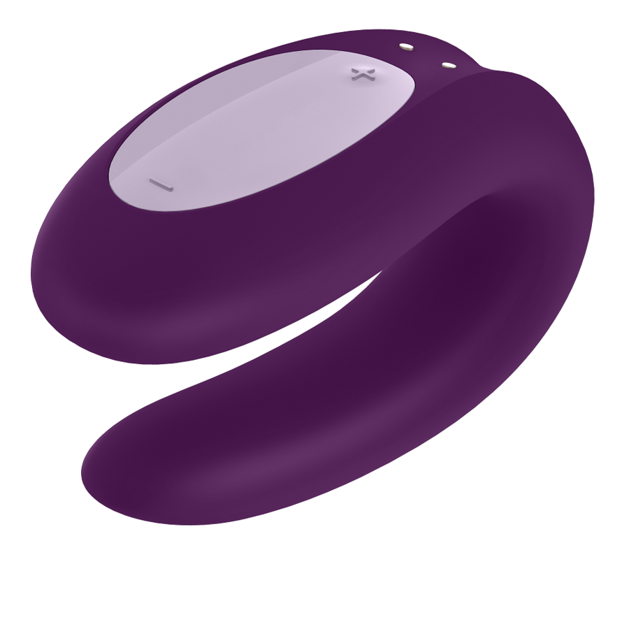 Satisfyer Double Joy Estimulador Parejas con Control por App (Morado)