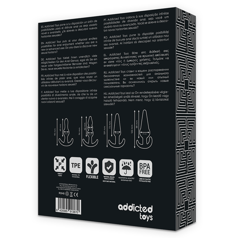 ADDICTED TOYS Set 4 Plugs Anales