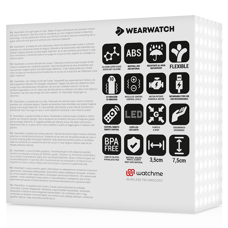WEARWATCH Huevo Control Remoto Technology Watchme Fucsia/Azabache