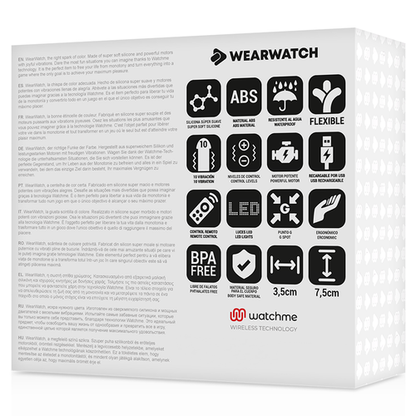 WEARWATCH Huevo Control Remoto Technology Watchme Agua Marina/Rosa