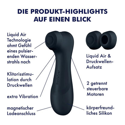 SATISFYER Pro 2 Gen 3 Liquid Air Succión y Vibración Negro
