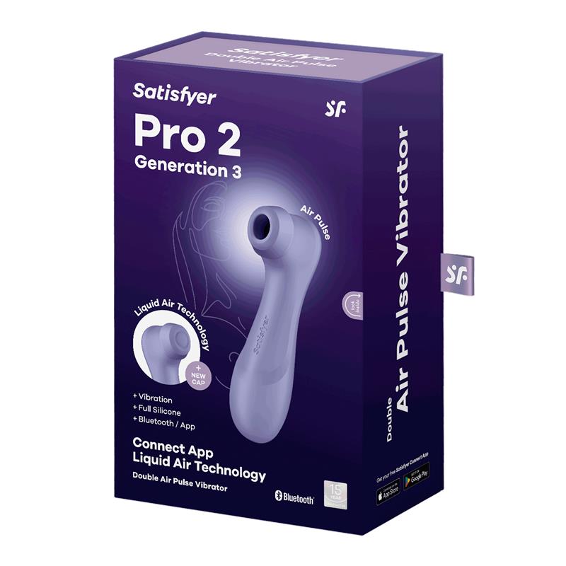 SATISFYER Pro 2 Gen 3 Liquid Air Succión y Vibración APP Connect Lila