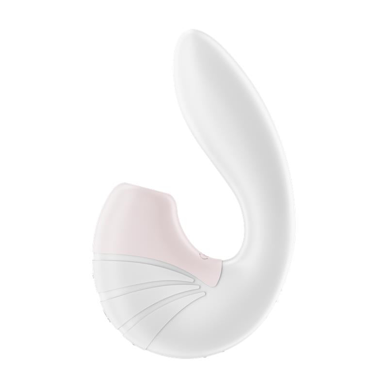 SATISFYER Supernova Succionador y Vibrador Súper Flexible USB Blanco