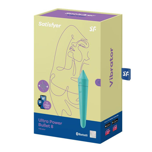 SATISFYER Ultra Power Bullet 8 Bala Vibradora con APP Turquoise